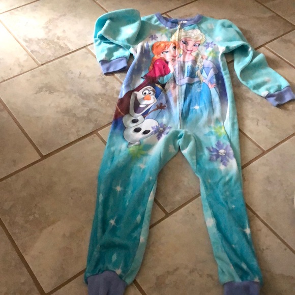 Disney frozen girls one piece pjs size 6-6x